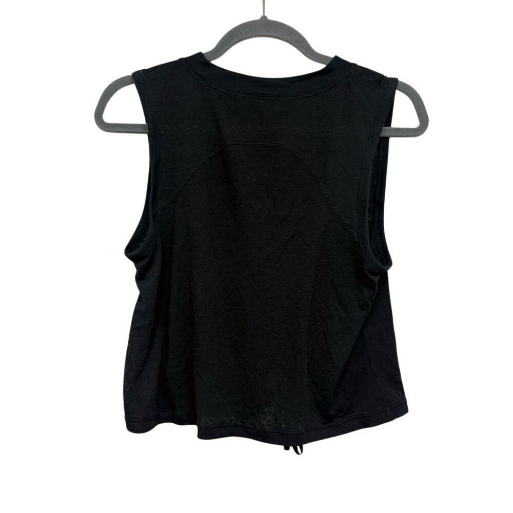 Lululemon black sheer tank size 4